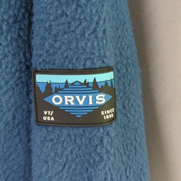 Orvis Fleece Jacket Mens XL Blue Full Zip New - Picture 6 of 8